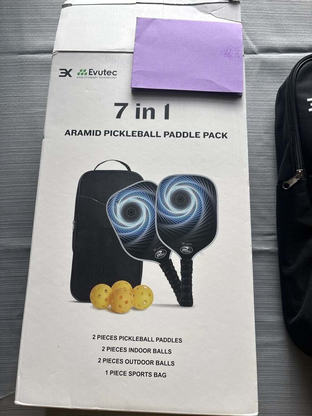 Evutec 7 in 1 Aramid Fiber Pickleball Paddle Pack - Model D100 Pro Set